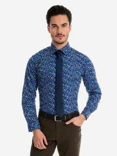 Granatowa koszula męska